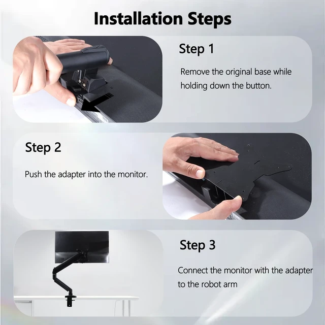 Alt view image 4 of 5 - SB242Y VESA Adapter Compatible with Acer SA2,SB2 and SH2 Series Monitor