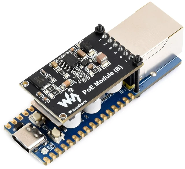 Main image of RP2350 POE ETH Development Board with PoE Module