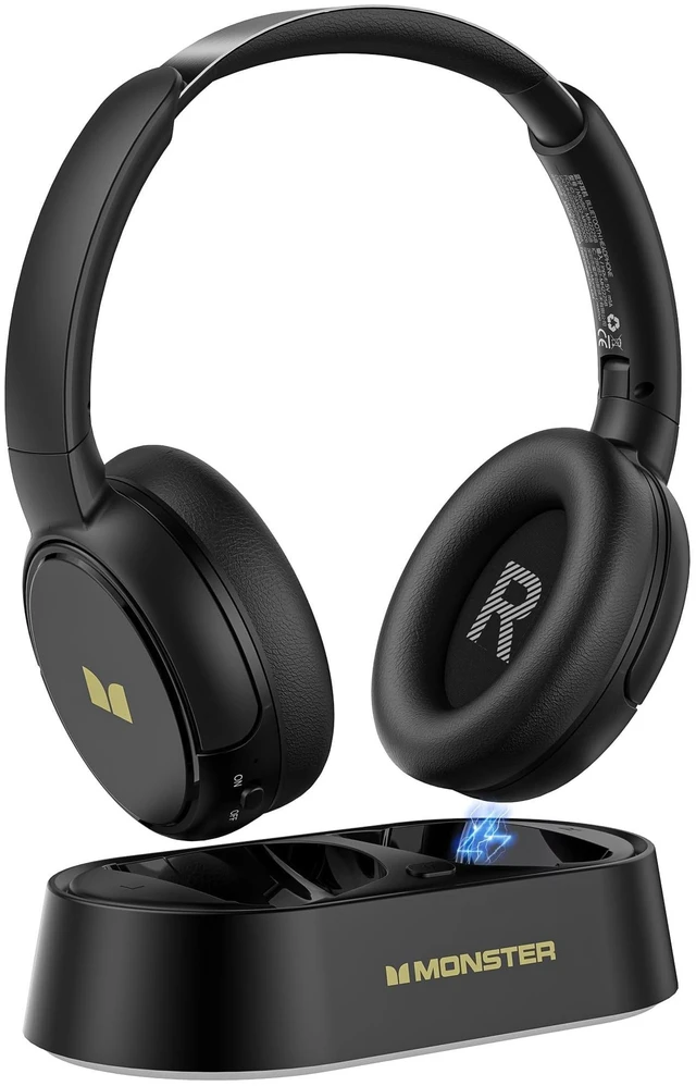 Main image of Monster TVlink 300 Wireless TV Headphones Bluetooth 5.3 Black