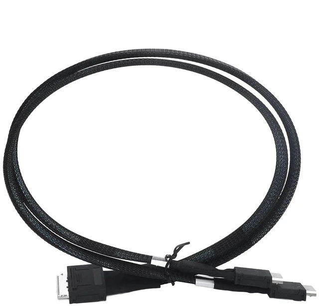 Main image of OCULINK SFF 8611 8i to 2xSFF 8611 4i Cable: 16Gbps SAS 3.0 4.0 Tinned Copper Wire Data Active Cable for PCI E Expansion Cards Data Center Servers, 50cm