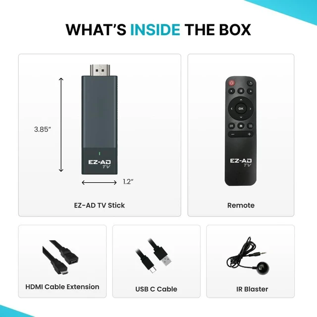 Alt view image 3 of 5 - EZ AD Digital Signage Stick Player, AI Digital Menu Board for Business