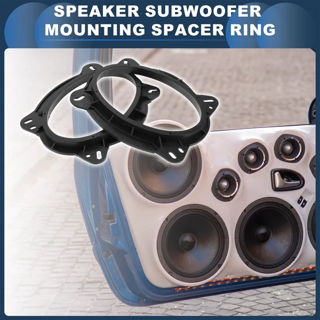 Alt view image 2 of 5 - INFINAUTO Speaker Spacer Ring Tweeter Speaker Spacer Adaptor for 6x9" for Toyota Avalon 2004-2015 ABS Black Waterproof