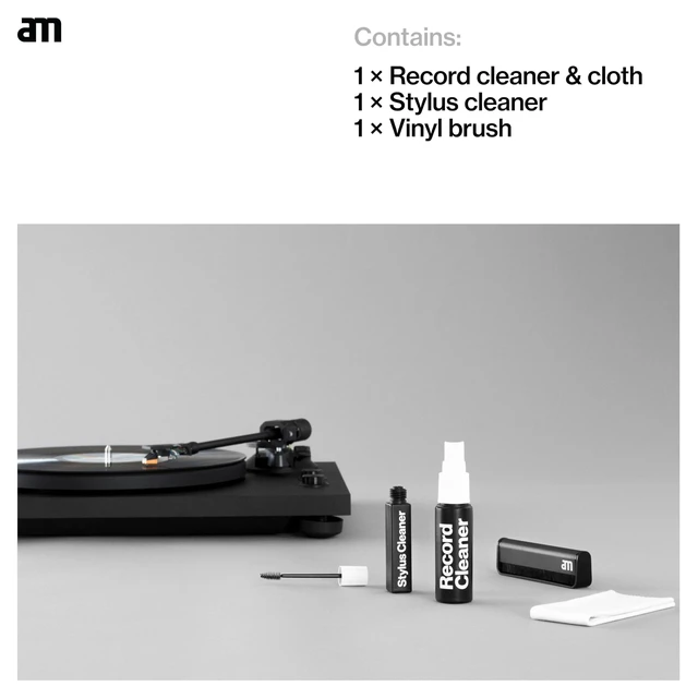 Alt view image 2 of 5 - am Premium 4-in-1 Vinyl Cleaning Kit Record Cleaner & Stylus Cleaner