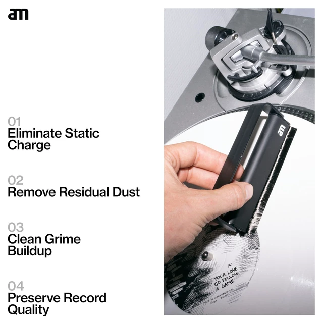 Alt view image 4 of 5 - am Premium 4-in-1 Vinyl Cleaning Kit Record Cleaner & Stylus Cleaner