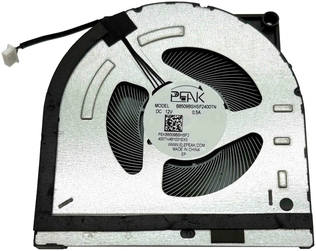 Alt view image 3 of 4 - New CPU+GPU Cooling Fan Replacement for LOQ 15IRX9 (Type 83DV), for LOQ 15IAX9 (Type 83GS), P/N: 5H40S20999 5H40S21000 5H40S21001 (12V Fan)