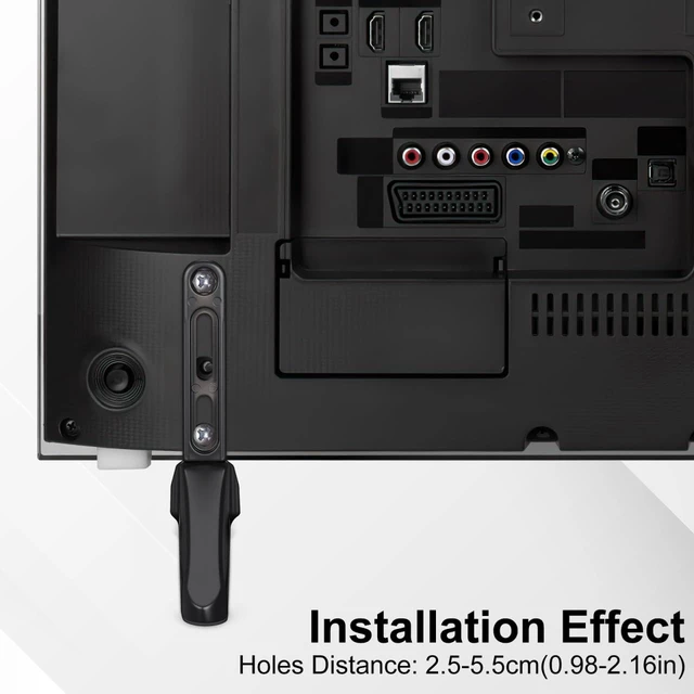 Alt view image 2 of 5 - DOITOOL 2 Pcs Universal TV Stand Base Compatible with Samsung TV Legs for Installation Hole Distance of 20-55 mm Mounting Bracket