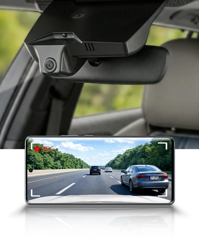 Main image of Fitcamx 4K Dash Cam Suitable for Kia EV9 2023-2026 (Part No#DO000), Integrated OEM Look, Ultra HD 2160P Video, Built-in WiFi & APP, Loop Recording, Gravity Sensor, Easy to Install, 64GB Card