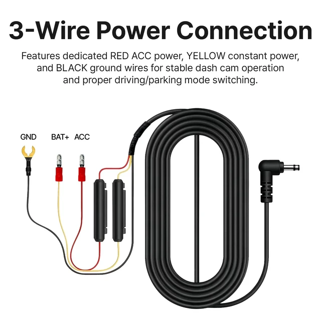 Alt view image 5 of 5 - FineVu Dash Cam Hardwire Kit with 8pcs Full Set Fuse Tap for FineVu DashCam