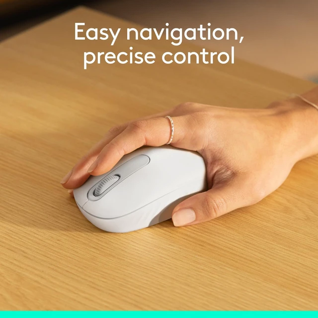 Alt view image 5 of 5 - Logitech M196 Bluetooth Wireless Mouse,Compact and Portable Mouse for Laptops,Tablets and More,12-Month Battery,Smooth Tracking,Compatible with PC and Mac, Windows and macOS - Off White,