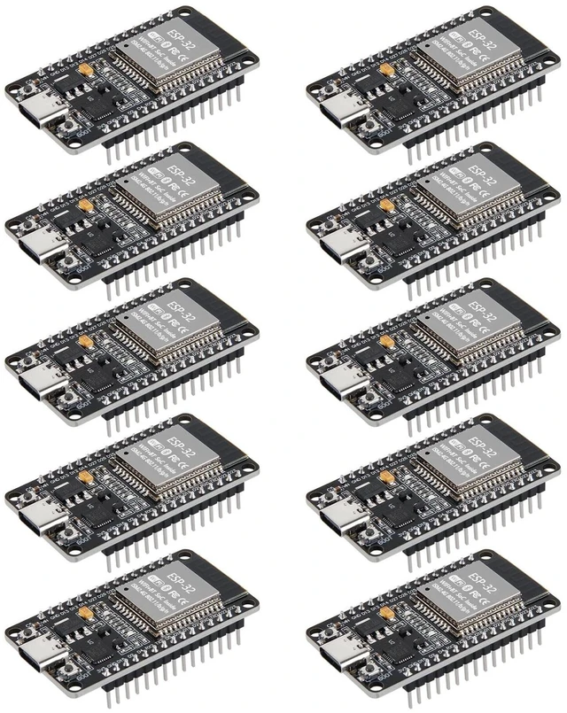 Main image of DWEII 10PCS ESP32S 30Pin ESP32 Type-C ESP 32 Development Board,CP2102 Chip 2.4GHz Dual Mode WiFi+Bluetooth 4.2 Dual Core Microcontroller Support AP/STA/AP+STA for Arduino