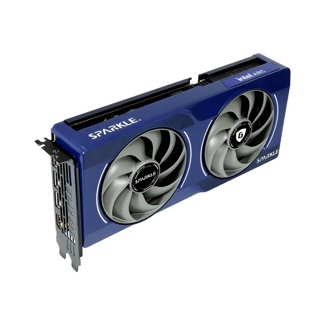 Alt view image 3 of 5 - Sparkle Intel Arc B570 Guardian OC Graphics Card, 10GB GDDR6, Torn Cooling 2.0, Axial Fan, Breathing Light, Metal Backplate, SB570G-10GOC