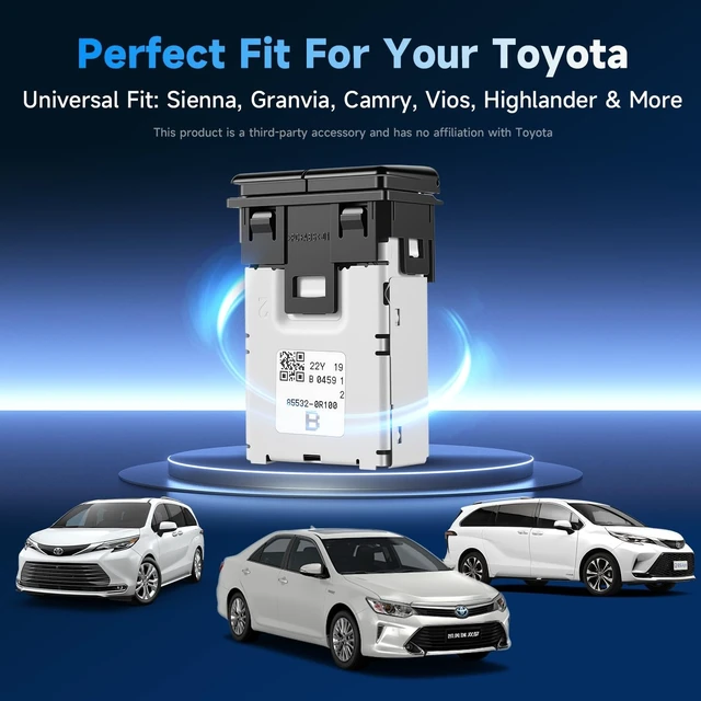 Alt view image 2 of 5 - 90W Car Charger Socket for Toyota Hilux Accessories Tacoma 4Runner Tundra