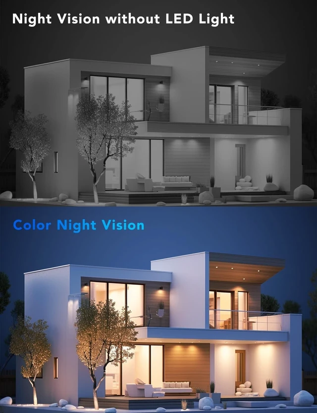 Alt view image 3 of 5 - FAMVIVA 2K Solar Security Cameras Wireless Outdoor, 360PTZ Battery Powered Cameras for Home Security, 2.4G WiFi Outdoor Camera with Color Night Vision, IP66 Waterproof, Motion Sensor Alarm, Bla
