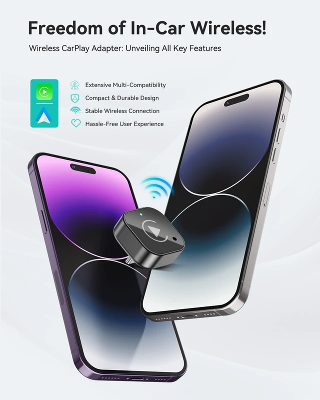 Alt view image 3 of 5 - Spedal 2nd Gen Wireless CarPlay Adapter USB C