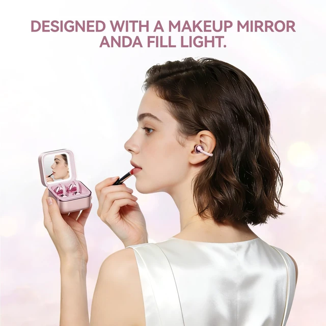 Alt view image 2 of 5 - CHENRUIDA Earring Open Ear Earbuds Fashion and Luxury for Lady (Rose Gold)