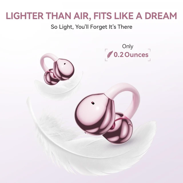 Alt view image 3 of 5 - CHENRUIDA Earring Open Ear Earbuds Fashion and Luxury for Lady (Rose Gold)