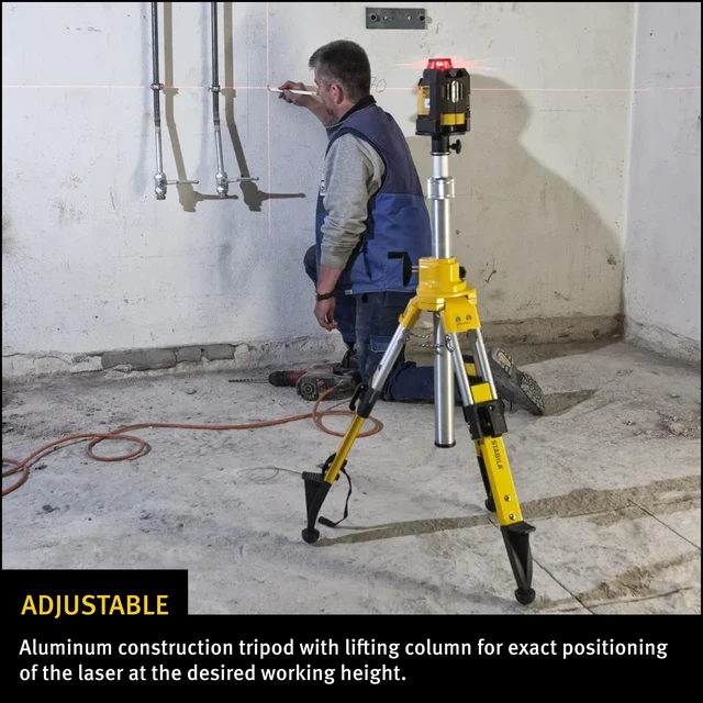 Alt view image 3 of 5 - STABILA BST-S Fixed Head Construction Tripod, 39-63 in, Cat. No. 07498