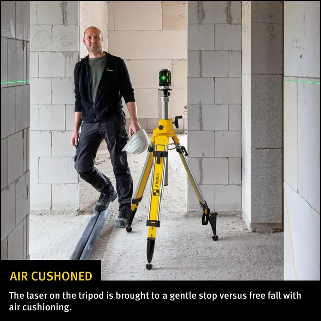 Alt view image 5 of 5 - STABILA BST-S Fixed Head Construction Tripod, 39-63 in, Cat. No. 07498