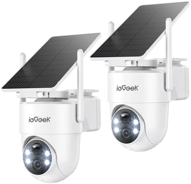 Main image of ieGeek Solar Security Cameras Wireless Outdoor with Detachable Solar Panel