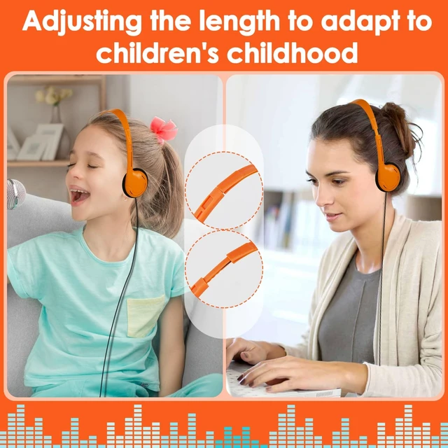 Alt view image 4 of 5 - TJZXGUI Kids Headphones Bulk 10 Pack for School Classroom Student Children