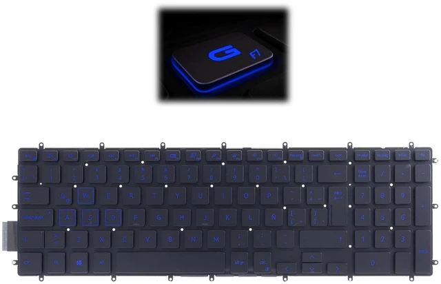 Main image of LeFix Laptop Keyboard,Latin LA Spanish,Blue Backlit Keyboard for Dell G3 15 3500,G3 15 3579,G3 15 3590,G3 17 3779, G5 15 5500,G5 15 5587,G5 15 5590,G7 7590,G7 7588,G7 7790 Series Gaming