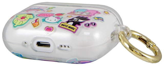 Alt view image 2 of 5 - Sonix x Sanrio AirPods Pro 3 Protective Case - Hard Shell Cover with Luxe Keychain Clip - Compatible with 3rd Generation AirPods Pro ^^ Hello Kitty Stickers
