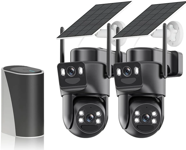 Main image of BEENOCAM 4K Dual Lens Solar Security Cameras Wireless Outdoor, 2 Cam-Kit