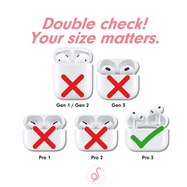 Alt view image 5 of 5 - Sonix x Sanrio AirPods Pro 3 Protective Case - Hard Shell Cover with Luxe Keychain Clip - Compatible with 3rd Generation AirPods Pro ^^ Hello Kitty Stickers
