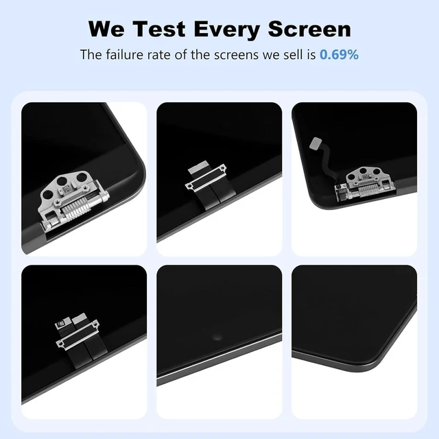 Alt view image 3 of 4 - JYYSCRN A1990 Screen Replacement A1990 LCD for 15 inches MacBook 2018 2019 Year 2560x1600 Replacement LCD Full Assembly for EMC 3215 3359 Space Grey