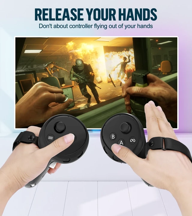 Alt view image 4 of 5 - YRVXW Silicone Cover Set Compatible with Meta/Oculus Quest 3