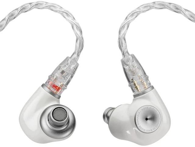 Main image of MEZE AUDIO Alba ^^ Wired in-Ear Monitor Headphones for Audiophiles ^^ USB-C Adapter Not Included ^^ Widely Compatible ^^ Noise Isolating ^^ Ergonomic Metal Chassis (White w/o Adapter)