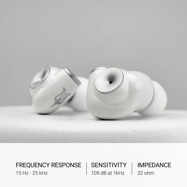 Alt view image 3 of 5 - MEZE AUDIO Alba ^^ Wired in-Ear Monitor Headphones for Audiophiles ^^ USB-C Adapter Not Included ^^ Widely Compatible ^^ Noise Isolating ^^ Ergonomic Metal Chassis (White w/o Adapter)