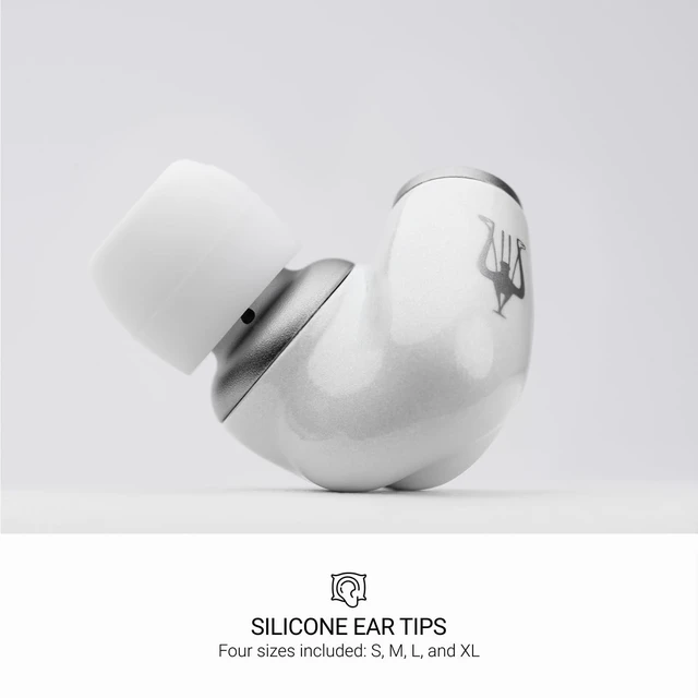 Alt view image 5 of 5 - MEZE AUDIO Alba ^^ Wired in-Ear Monitor Headphones for Audiophiles ^^ USB-C Adapter Not Included ^^ Widely Compatible ^^ Noise Isolating ^^ Ergonomic Metal Chassis (White w/o Adapter)