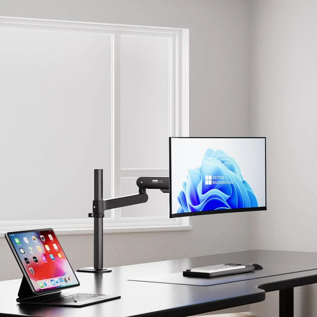 Alt view image 3 of 5 - AOC AM700 Single Monitor Arm,17-40 Inch,19.84 lb