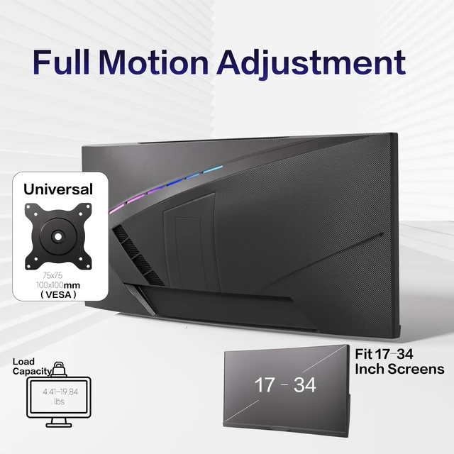 Alt view image 5 of 5 - AOC AM700 Single Monitor Arm,17-40 Inch,19.84 lb