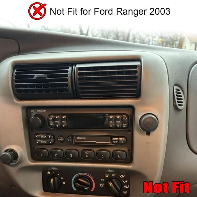 Alt view image 3 of 5 - 7 Inch Double Din Car Stereo Upgrade for Ford Ranger 1998-2002 2004-2006
