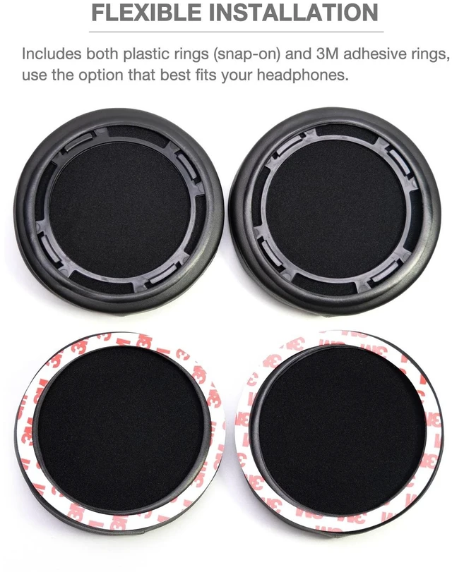 Alt view image 4 of 5 - Voarmaks Memory Foam Polyester Ear Pads Compatible with Hifiman SUNDARA SUNDARA-C Closed-Back HE400 HE400SE 400I 400S HE560 560I HE500 300 350 HE3 5 6 Headphones