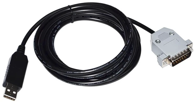 Main image of RIKYJIC FT232RL Chip USB to DB15 15-Pin Adapter for YAHO Weighing Indicator/Controller to PC RS485 Serial Communication Cable Data Cable Programming and Control Cable Configuration Line-3 Meters