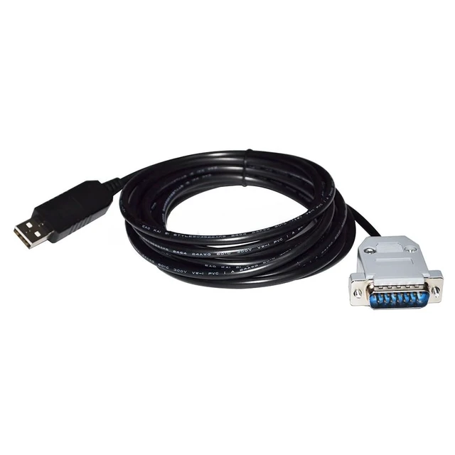 Alt view image 3 of 5 - RIKYJIC FT232RL Chip USB to DB15 15-Pin Adapter for YAHO Weighing Indicator/Controller to PC RS485 Serial Communication Cable Data Cable Programming and Control Cable Configuration Line-3 Meters