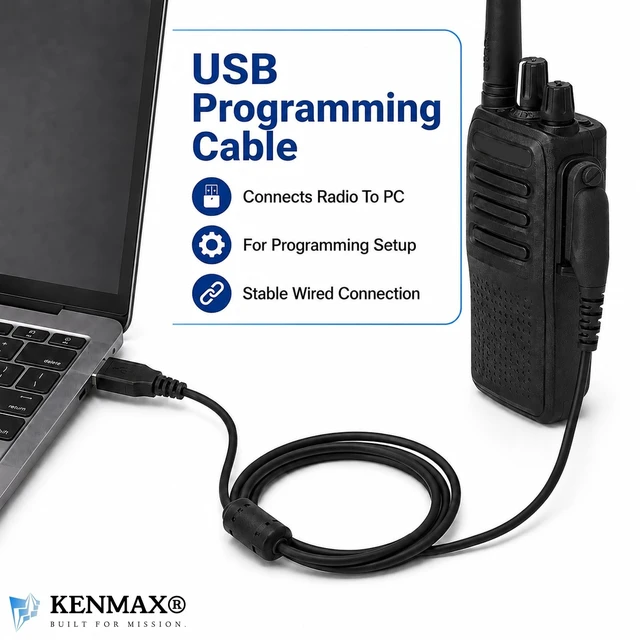Alt view image 2 of 5 - KENMAX Professional Walkie Talkie USB Programming Cable for APX-6000 P25 APX-6000XE P25 DP-3600 DP-3601 XPR-6500 XPR-6550