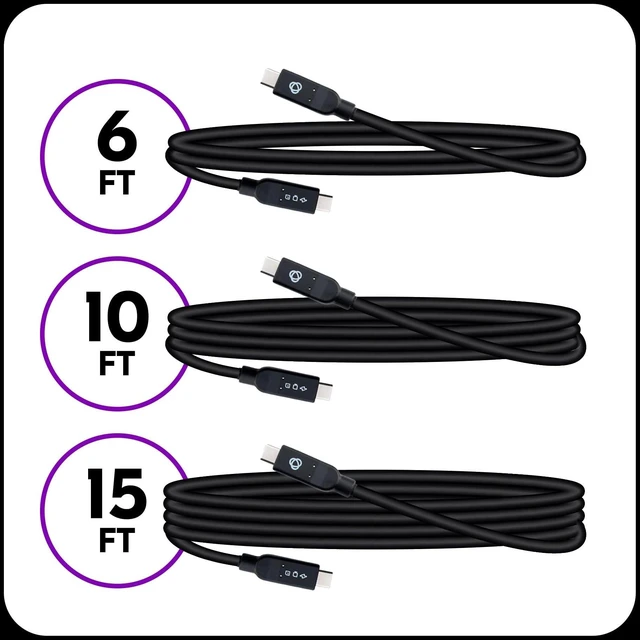 Alt view image 4 of 5 - Kramer USB-C 3.2 Gen 2 Full-Featured Cable CA-C-U32/MFF-10, 10 ft, 10Gbps, 100W, 4K@60Hz