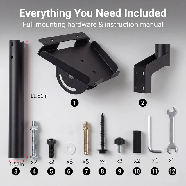 Alt view image 3 of 5 - Gen 3/4/4X Roof & Wall Mount for Starlink,120 Tilt & 360 Rotatable