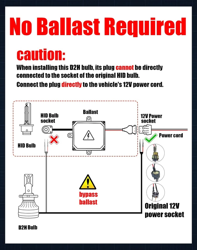 Alt view image 2 of 5 - D2H Xenon replacement Bulbs for Projector Assembly, replace D2H HID lamps