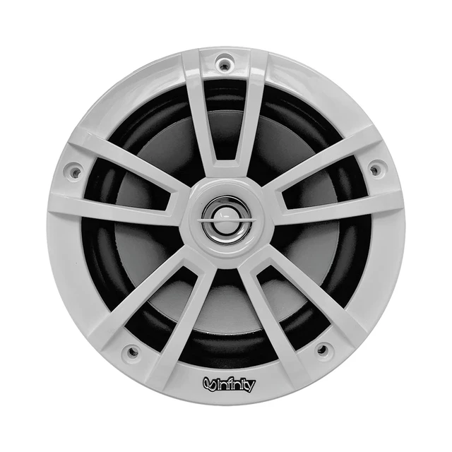 Alt view image 2 of 5 - Infinity 6.5" Marine Speakers (Qty 2) 1 Pair of OEM Replacement Speakers w/Enrock 50ft Wire (White) 622MWB