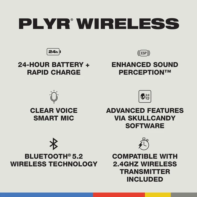 Alt view image 4 of 5 - Skullcandy PLYR Multi-Platform Wireless Gaming Headset - Digi-Black