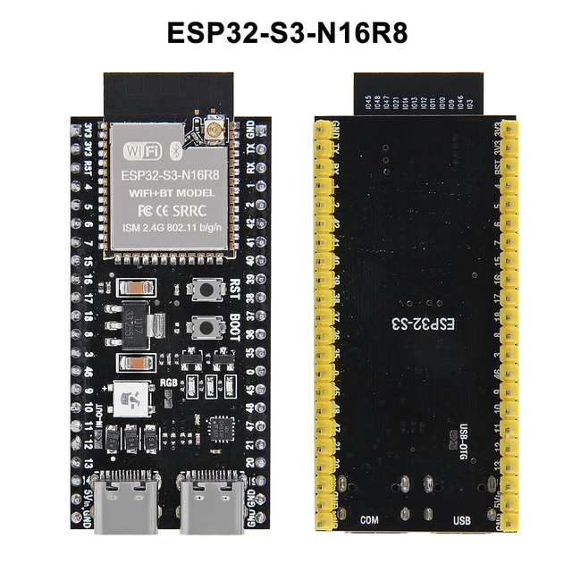 Alt view image 2 of 5 - 5Pcs ESP32 S3 Development Board N16R8 ESP32-S3 MCU with Wi-Fi & Bluetooth 16MB Flash 8MB RAM USB Type-C Compatible with Arduino IDE for IoT Projects