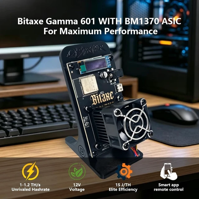 Alt view image 4 of 5 - STARMINER New Smart app Custom Firmware Bitaxe Gamma 601