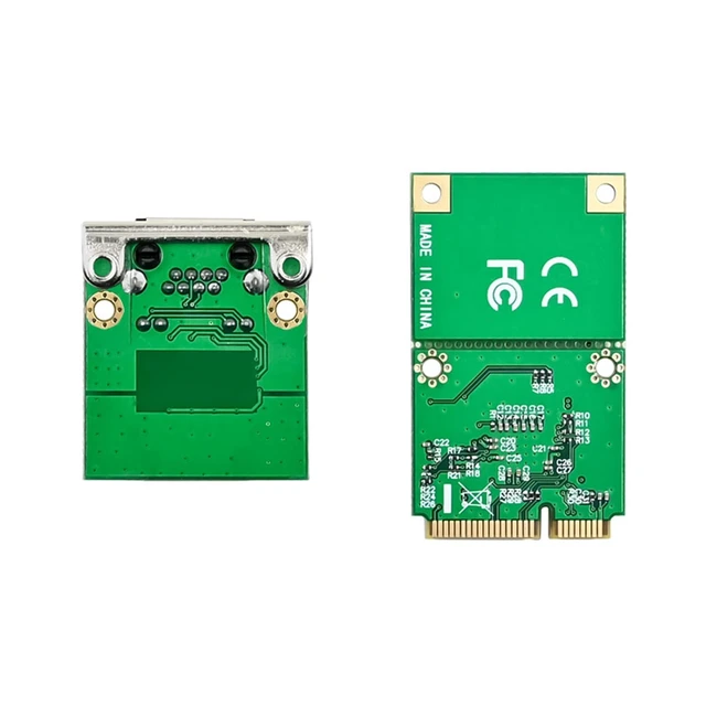 Alt view image 5 of 5 - Mini PCIe Key to 2.5G Ethernet Adapter - NIC with Intel I226V Non-Screw