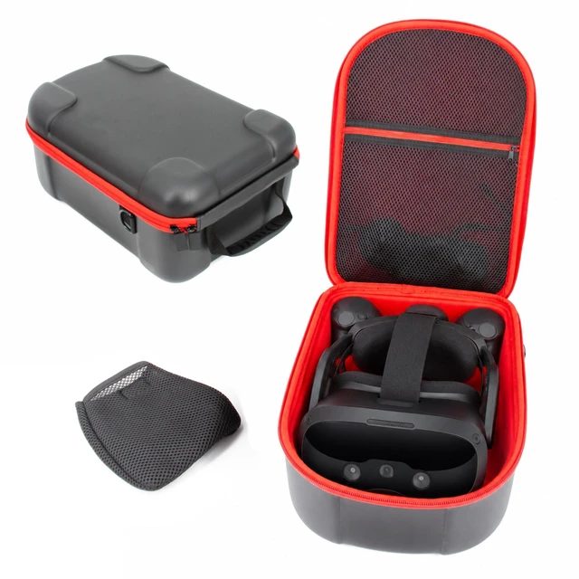 Main image of CASEMATIX Hard Shell EVA Travel Case Compatible with HTC Vive Focus Vision VR Headset, Protective Carrying Case with Headset Holder Insert, Accessory Pocket, Shoulder Strap and Carry Handle