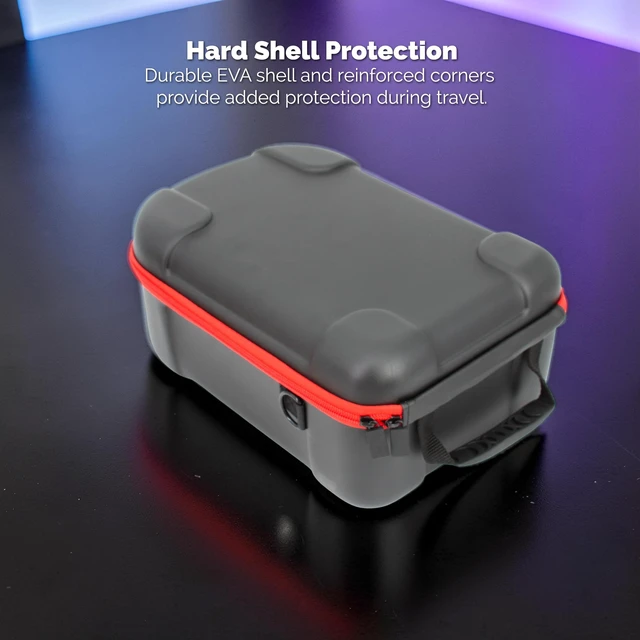 Alt view image 3 of 5 - CASEMATIX Hard Shell EVA Travel Case Compatible with HTC Vive Focus Vision VR Headset, Protective Carrying Case with Headset Holder Insert, Accessory Pocket, Shoulder Strap and Carry Handle